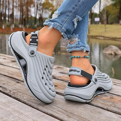 NEXXSOLE Outdoor Clogs – Thick Sole, Non-Slip & Quick-Dry Summer Slippers